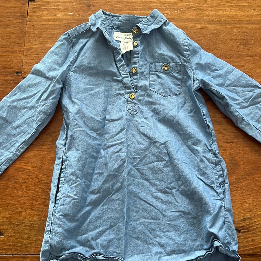 H&M kids denim tunic 3-4T